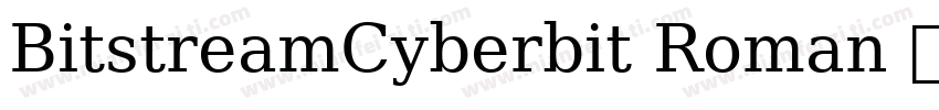 BitstreamCyberbit Roman 字体下载字体转换